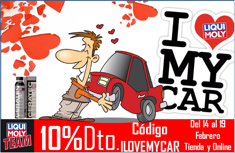 Quiere tu coche en San Valentin con LIQUI MOLY: 10%Dto. Codigo ILOVEMYCAR
